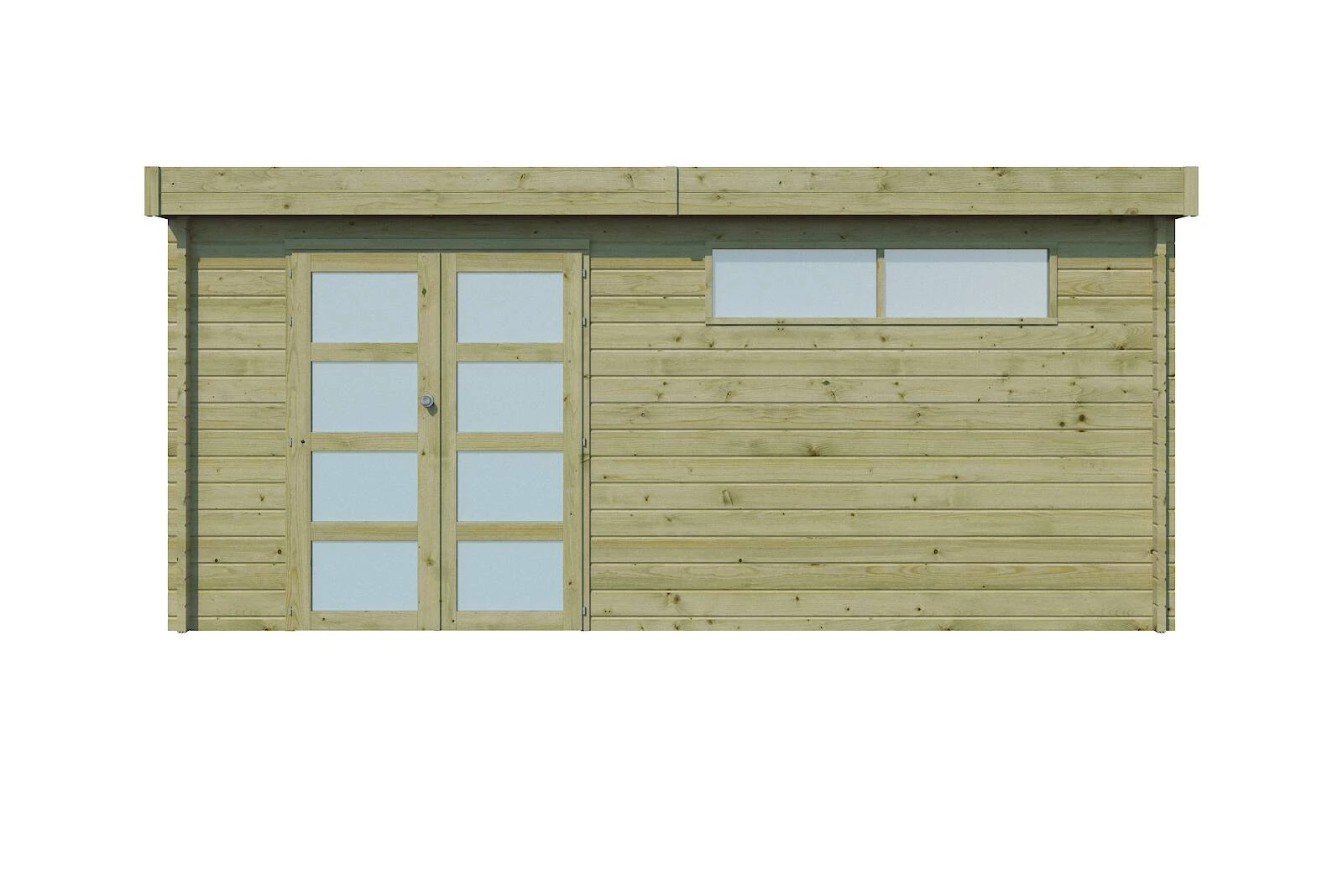 Woodlands Blokhut Modern Geïmpregneerd Met Dakisolatie 505 x 295 cm - Afbeelding 1